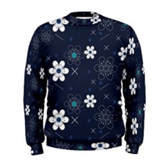 Flowers Pattern Pattern Flower Texture Men s Sweatshirt by Jancukart