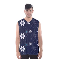 Flowers Pattern Pattern Flower Texture Men s Basketball Tank Top by Jancukart