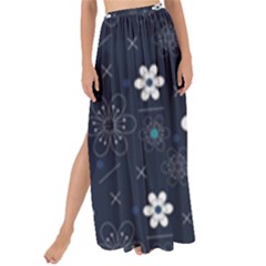 Flowers Pattern Pattern Flower Texture Maxi Chiffon Tie-up Sarong