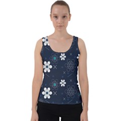 Flowers Pattern Pattern Flower Texture Velvet Tank Top by Jancukart