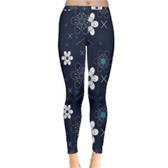 Flowers Pattern Pattern Flower Texture Inside Out Leggings