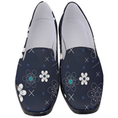 Flowers Pattern Pattern Flower Texture Women s Classic Loafer Heels