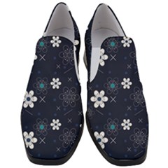 Flowers Pattern Pattern Flower Texture Women Slip On Heel Loafers