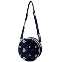 Flowers Pattern Pattern Flower Texture Crossbody Circle Bag