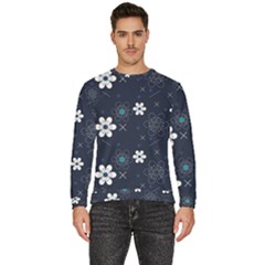 Flowers Pattern Pattern Flower Texture Men s Fleece Sweatshirt by Jancukart