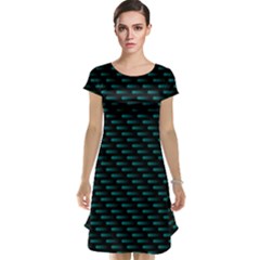 Lines Pattern Texture Stripes Particles Modern Cap Sleeve Nightdress