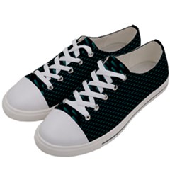 Lines Pattern Texture Stripes Particles Modern Men s Low Top Canvas Sneakers