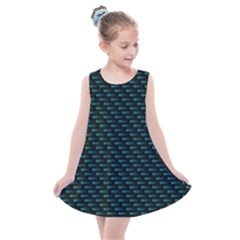 Lines Pattern Texture Stripes Particles Modern Kids  Summer Dress