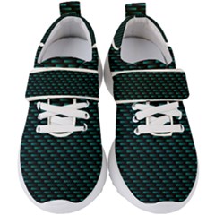 Lines Pattern Texture Stripes Particles Modern Kids  Velcro Strap Shoes