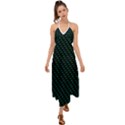 Lines Pattern Texture Stripes Particles Modern Halter Tie Back Dress  View1