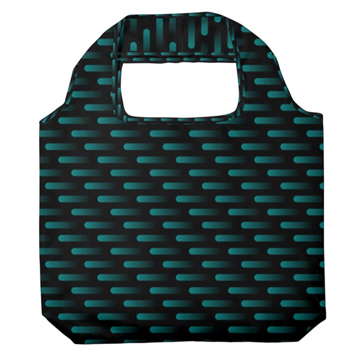 Lines Pattern Texture Stripes Particles Modern Premium Foldable Grocery Recycle Bag