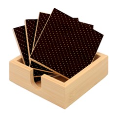 Lines Pattern Texture Stripes Particles Modern Bamboo Coaster Set