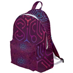 Circuit Hexagonal Geometric Pattern Background Purple The Plain Backpack