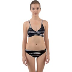 Water Lake Water Surface Reflection Nature Wrap Around Bikini Set by Jancukart