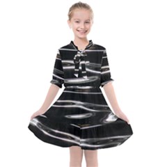 Water Lake Water Surface Reflection Nature Kids  All Frills Chiffon Dress by Jancukart