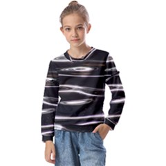 Water Lake Water Surface Reflection Nature Kids  Long Sleeve Tee With Frill 