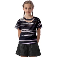 Water Lake Water Surface Reflection Nature Kids  Front Cut Tee by Jancukart