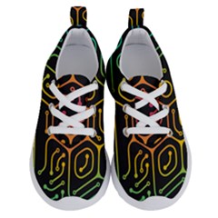 Circuit Hexagonal Geometric Pattern Background Pattern Running Shoes