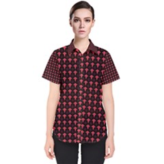 Arrow Pentagon Desktop Wallpaper Geometric Pattern Women s Short Sleeve Shirt