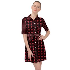 Arrow Pentagon Desktop Wallpaper Geometric Pattern Belted Shirt Dress