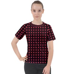 Arrow Pentagon Desktop Wallpaper Geometric Pattern Women s Sport Raglan Tee