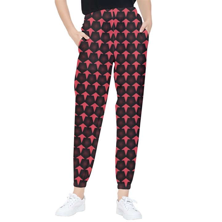 Arrow Pentagon Desktop Wallpaper Geometric Pattern Women s Tapered Pants