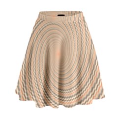 Background Spiral Abstract Template Swirl Whirl High Waist Skirt