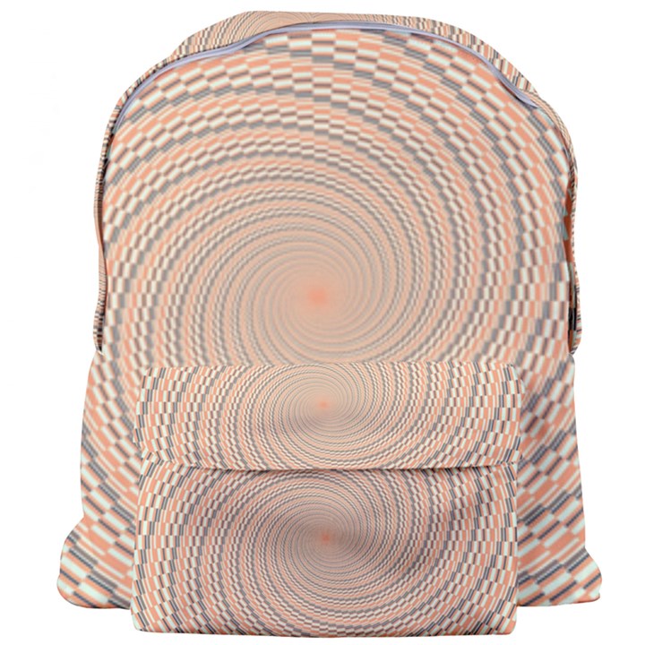 Background Spiral Abstract Template Swirl Whirl Giant Full Print Backpack