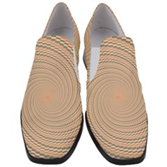 Background Spiral Abstract Template Swirl Whirl Women Slip On Heel Loafers