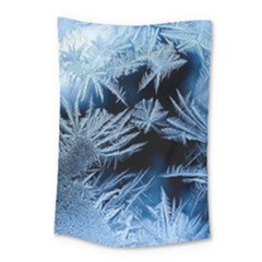 Pattern Frosty Frost Glass Small Tapestry by Jancukart