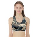 Sea Dragon Kanagawa Sea Monster Sports Bra with Border View1