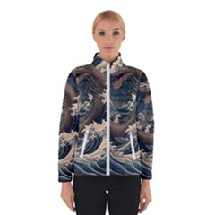 Sea Dragon Kanagawa Sea Monster Women s Bomber Jacket