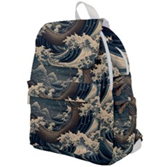 Sea Dragon Kanagawa Sea Monster Top Flap Backpack