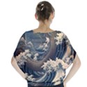 Sea Dragon Kanagawa Sea Monster Batwing Chiffon Blouse View2