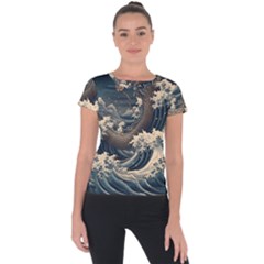 Sea Dragon Kanagawa Sea Monster Short Sleeve Sports Top 