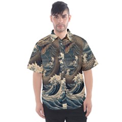 Sea Dragon Kanagawa Sea Monster Men s Short Sleeve Shirt