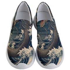 Sea Dragon Kanagawa Sea Monster Women s Lightweight Slip Ons by Jancukart