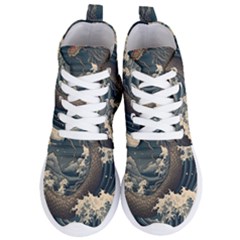 Sea Dragon Kanagawa Sea Monster Women s Lightweight High Top Sneakers