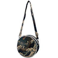 Sea Dragon Kanagawa Sea Monster Crossbody Circle Bag