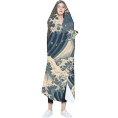 Sea Dragon Kanagawa Sea Monster Wearable Blanket