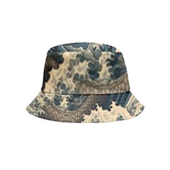 Sea Dragon Kanagawa Sea Monster Inside Out Bucket Hat (kids)