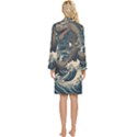 Sea Dragon Kanagawa Sea Monster Long Sleeve Velvet Robe View4