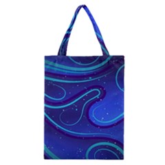 Spiral Shape Blue Abstract Classic Tote Bag