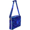 Spiral Shape Blue Abstract Cross Body Office Bag View2