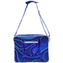 Spiral Shape Blue Abstract Cross Body Office Bag View3