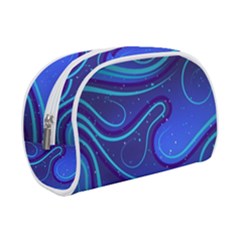 Spiral Shape Blue Abstract Make Up Case (small) by Jancukart