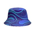 Spiral Shape Blue Abstract Inside Out Bucket Hat View4