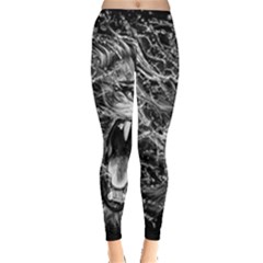 Lion Furious Abstract Desing Furious Leggings  by Jancukart