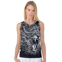 Lion Furious Abstract Desing Furious Women s Basketball Tank Top