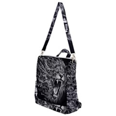 Lion Furious Abstract Desing Furious Crossbody Backpack